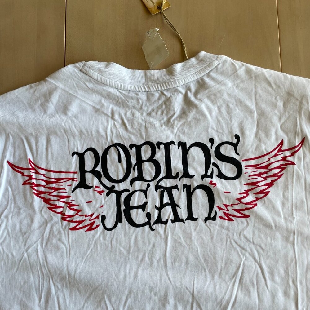 NEW Robin's Jeans Men's Bat White T-Shirt, Cotton/Modal - Size XL - Picture 9 of 12